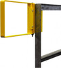 PRO-SAFE Powder Coated Carbon Steel Self Closing Rail Safety Gate Fits 19 to 21-1/2" Clear Opening, 1-1/2" Wide x 12" Door Height, Yellow GT12H-19-Y - 77758449