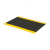 PRO-SAFE 4 ft. Long x 3 ft. Wide x 3/8" Thick Dry Environment Medium Duty Anti-Fatigue Matting Pebbled Pattern, Black with Yellow Borders, Urethane Surface with Vinyl Sponge Base, Beveled on 4 Sides 1926309033X4 - 88266556