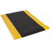 PRO-SAFE 3 ft. Long x 2 ft. Wide x 3/8" Thick Dry Environment Light Duty Anti-Fatigue Matting Ribbed Pattern, Black with Yellow Borders, Vinyl Surface with Vinyl Sponge Base, Beveled on 4 Sides 2016309032X3 - 88266671