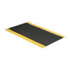PRO-SAFE 5 ft. Long x 3 ft. Wide x 3/8" Thick Dry Environment Light Duty Anti-Fatigue Matting Ribbed Pattern, Black with Yellow Borders, Vinyl Surface with Vinyl Sponge Base, Beveled on 4 Sides 2016309033X5 - 88266697