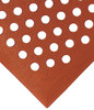 Wearwell 3 ft. Long x 30" Wide x 1/2" Thick Dry/Wet Environment Anti-Fatigue Matting Rough Pattern, Terra Cotta, Nitrile Blend Surface with Nitrile Rubber Base, Beveled on 4 Sides 482.12X30X36TC - 73066276