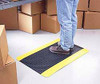 Wearwell 12 ft. Long x 3 ft. Wide x 15/16" Thick Dry Environment Medium Duty Anti-Fatigue Matting Diamond-Plate Pattern, Black, Vinyl Surface with Vinyl Sponge Base, Beveled on 4 Sides 495.1516X3X12BK - 73066607