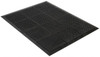 Wearwell 4 ft. Long x 3 ft. Wide x 1/2" Thick Dry Environment Medium Duty Anti-Fatigue Matting Hollow Domed Pattern, Black, Natural Rubber Surface with Rubber Base, Beveled on 4 Sides 454.12X3X4BK - 89864557