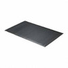 Wearwell 5 ft. Long x 3 ft. Wide x 5/8" Thick Dry Environment Light Duty Anti-Fatigue Matting Rough Pattern, Black, Vinyl Surface with Vinyl Sponge Base, Rounded on 4 Sides 444.58X3X5BK - 89864607