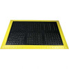 Ergo Advantage Anti-Fatigue Modular Matting Tiles, Type: Matting Tiles, Dry or Wet Environment: Dry/Wet, Drainage Holes: Yes, Traffic Type: Heavy Duty, Base Material: PVC, Surface Pattern: Raised Squares/Domes A2BZ2 - 18962415
