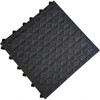Ergo Advantage 18" Long x 18" Wide x 1" Thick, Anti-Fatigue Modular Matting Anti-Fatigue Flooring 2 Interlocking Sides, Black, For Dry & Wet Areas AG1 - 48066088