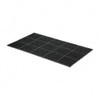 Wearwell 5 ft. Long x 3 ft. Wide x 7/8" Thick, Anti-Fatigue Modular Matting Tiles Black, For Dry & Wet Areas, Series 477 477.78X3X5GRSBK - 89862957