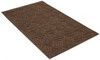 PRO-SAFE 5 ft. Long x 3 ft. Wide, Poly Blended Carpet Surface, Raised Diamond Pattern Entrance Matting 1/4" Thick, Indoor, Heavy Traffic, Recycled Rubber Base, Walnut 6088114163X5 - 88267778