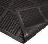 Wearwell 6 ft. Long x 3 ft. Wide, Natural Rubber Surface, Raised Bars & Scrapers (Reversible) Entrance Matting 7/16" Thick, Outdoor, Heavy Traffic, Natural Rubber Base, Black, Series 227 227.716X3X6BK - 73066961