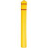 Eagle Manufacturing 7-3/8" Wide x 7-3/8" Deep x 56" High, 6" Bumper Post Sleeve Yellow, HDPE, 6 Lb, Smooth Surface 1736YRS - 62742804