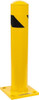 PRO-SAFE 4-1/2" Diam x 24" High, Steel Bollard 8" Wide x 8" Long Mounting Plate BOL-24X41/2ST - 81591364