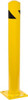 PRO-SAFE 4-1/2" Diam x 36" High, Steel Bollard 8" Wide x 8" Long Mounting Plate BOL-36X41/2ST - 81591372