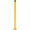 Vestil 2-1/2" Diam x 42" High, Yellow Steel Spring Bollard 6" Wide x 6" Long Mounting Plate, 19 Lb SPBOL-42 - 65217978