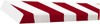 PRO-SAFE Polyurethane Foam Type D Surface Guard Red/White 60-6730-2PS - 54790639