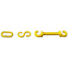 AccuformNMC 5 Qty 1 Pack Barrier C-Hook Plastic, Yellow PCHY - 74709692