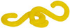 AccuformNMC 25 Qty 1 Pack Barrier S-Hook Plastic, Yellow PSH2Y - 93135325