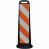 PRO-SAFE Traffic Barrels, Delineators & Posts, Type: Vertical Panel, Material: Polyethylene, Reflective: Yes, Base Needed: Yes, Height (Inch): 40, Height (Decimal Inch): 40.0000 03-760BLK-HI - 31607435