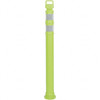 PRO-SAFE 46" High x 4" Wide Reflective Delineator Post High Density Polyethylene (HDPE), 3 Lbs, Lime 03-747LI - 37665973