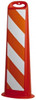 PRO-SAFE 39" High x 8" Wide Reflective Vertical Panel Plastic, 3.4 Lbs, White/Orange 03-760-EG - 50901891