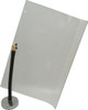 Flexbar Plastic Flat with Curved Edge Base & Shield 12" Wide x 16" Long x 1/8" Thick, 10" Arm Reach, Magnetic Base, For General Purpose Use 13006 - 02599066