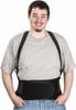 Ergodyne Size M, Hook & Loop, Spandex Belt with Adjustable Shoulder Straps 30 to 34" Waist, 8-1/2" Wide, Detachable Straps, Black 11283 - 00657817