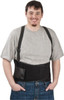 PRO-SAFE Size XL, Hook & Loop, Elastic Nylon Belt with Adjustable Shoulder Straps 58 to 68" Waist, 9" Wide, Black 7160-04P - 93399988