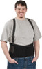 PRO-SAFE Size XL, Hook & Loop, Spandex Belt with Adjustable Shoulder Straps 44 to 48" Waist, 9" Wide, Black 7195-04P - 93400083