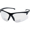 KleenGuard +1.5, Clear Lenses, Scratch Resistant, Framed Magnifying Safety Glasses UV Protection, Black Plastic Frame 19878 - 09873985