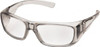 Pyramex +1.5, Clear Lenses, Scratch Resistant, Framed Dual Lens Magnifying Safety Glasses UV Protection, Gray Nylon Frame, ANSI Z87.1 SG7910D15 - 77775021