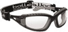 Bolle Safety Clear Lenses, Framed Safety Glasses Anti-Fog, Scratch Resistant, Black/Gray Polycarbonate Frame, Wrap Around 40085 - 72591852