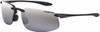 Crossfire Silver Mirror Lenses, Framed Safety Glasses Scratch Resistant, Black Frame, Size Universal, Wrap Around 2123 - 44327625