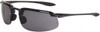 Crossfire Smoke Lenses, Framed Safety Glasses Scratch Resistant, Crystal Black Frame, Size Universal, Wrap Around 2141 - 44327633
