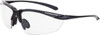 Crossfire Clear Lenses, Frameless Safety Glasses Scratch Resistant, Black Polycarbonate Frame, Size Universal, Wrap Around 924 - 91475418