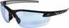 Edge Eyewear Light Blue Lenses, Frameless Safety Glasses Anti-Fog, Scratch Resistant, Black Nylon Frame, Size Universal, Wrap Around DZ113VS-G2 - 54308069