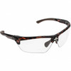 MCR Safety Clear Lenses, Framed Dual Lens Safety Glasses Anti-Fog, Tortoise Shell Polycarbonate Frame, Size Universal, Wrap Around DM13H15PF - 30363865
