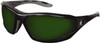 MCR Safety Green Lenses, Framed Welding Glasses Scratch Resistant, Size Universal, Wrap Around RP2150 - 52407921