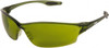 MCR Safety Green Lenses, Framed Welding Glasses Scratch Resistant, Size Universal, Wrap Around LW2120 - 52408325