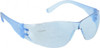 MCR Safety Light Blue Lenses, Framed Safety Glasses Scratch Resistant, Light Blue Polycarbonate Frame, Size Universal, Wrap Around CL113 - 87524393