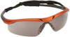 MCR Safety Gray Lenses, Framed Safety Glasses Anti-Fog, Scratch Resistant, Nuclear Orange Polycarbonate Frame, Size Universal, Wrap Around DL212AF - 87524427
