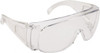 PRO-SAFE Clear Lenses, Frameless Safety Glasses Uncoated Lenses, Clear Plastic Frame, Size Universal, Over the Glasses MSC-PS-36 - 06529127