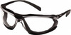 Pyramex Clear Lenses, Framed Safety Glasses Anti-Fog, Scratch Resistant, Black Polycarbonate/Thermoplastic Rubber Frame, Size Universal, Wrap Around SB9310ST - 54662598