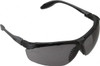 UVEX Gray Lenses, Framed Safety Glasses Scratch Resistant, Pewter/Black Polycarbonate with Elastomer Frame, Adjustable Temples, Size S, Wrap Around S3701 - 72055882