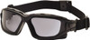 Pyramex Size Universal Gray Polycarbonate Anti-Fog & Scratch Resistant Hybrid Safety Glasses/Goggles Direct Vent Black Frame, Over The Glass SB7020SDT - 35773175