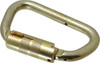 Honeywell Miller 400 Lb. Capacity Locking Carabiner 1 Inch, Screw Lock Gate, Steel 17D-1 - 67822106