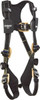 DBI-SALA 420 Lb Capacity, Size M, Full Body Arc Flash Safety Harness Nomex/Kevlar Webbing, Quick Connect Leg Strap, Quick Connect Chest Strap, Black 1103086 - 58427337