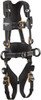 DBI-SALA 420 Lb Capacity, Size L, Full Body Construction Safety Harness Nomex/Kevlar Webbing, Side D-Ring, Quick Connect Leg Strap, Quick Connect Chest Strap, Black 1113317 - 59990606