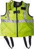 Gemtor 350 Lb Capacity, Size S, High Visibility Vest Safety Harness Polyester, Quick Connect Leg Strap, Pass-Thru Chest Strap, Yellow 846427-1 - 58383670