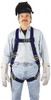 Honeywell Miller 400 Lb Capacity, Size Universal, Full Body Welders Safety Harness Nomex, Mating Leg Strap, Mating Chest Strap, Blue 650K/UBL - 41816638