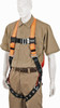 Honeywell Miller 400 Lb Capacity, Size Universal, Full Body Construction Safety Harness Polyester, Tongue Leg Strap, Mating Chest Strap, Orange/Black T4500/UAK - 78239100