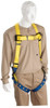 PRO-SAFE 310 Lb Capacity, Size Universal, Full Body Lightweight Safety Harness Polyester, Tongue Buckle Leg Strap, Tongue Buckle Chest Strap, Yellow/Blue PS-HAR-002 - 62846597